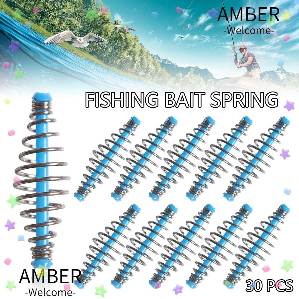 Amber 30 ชิ้น / เซต สเตนเลส สไตล์ป้อนอาหาร ระเบิด วิธี สปริงนํา ล่อ