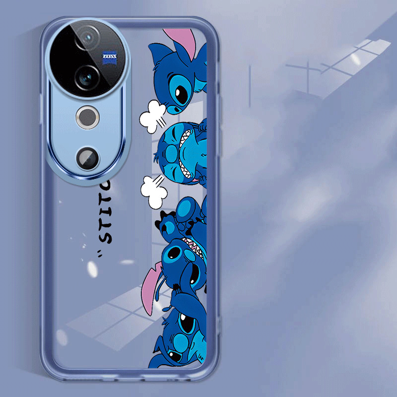 Vivo V40 Pro V40 Lite V40 Stitch เคสโทรศัพท์เลนส์เต็มรูปแบบป้องกันคริสตัล Candy กรณีเลนส์ป้องกันปลอกฝาครอบ