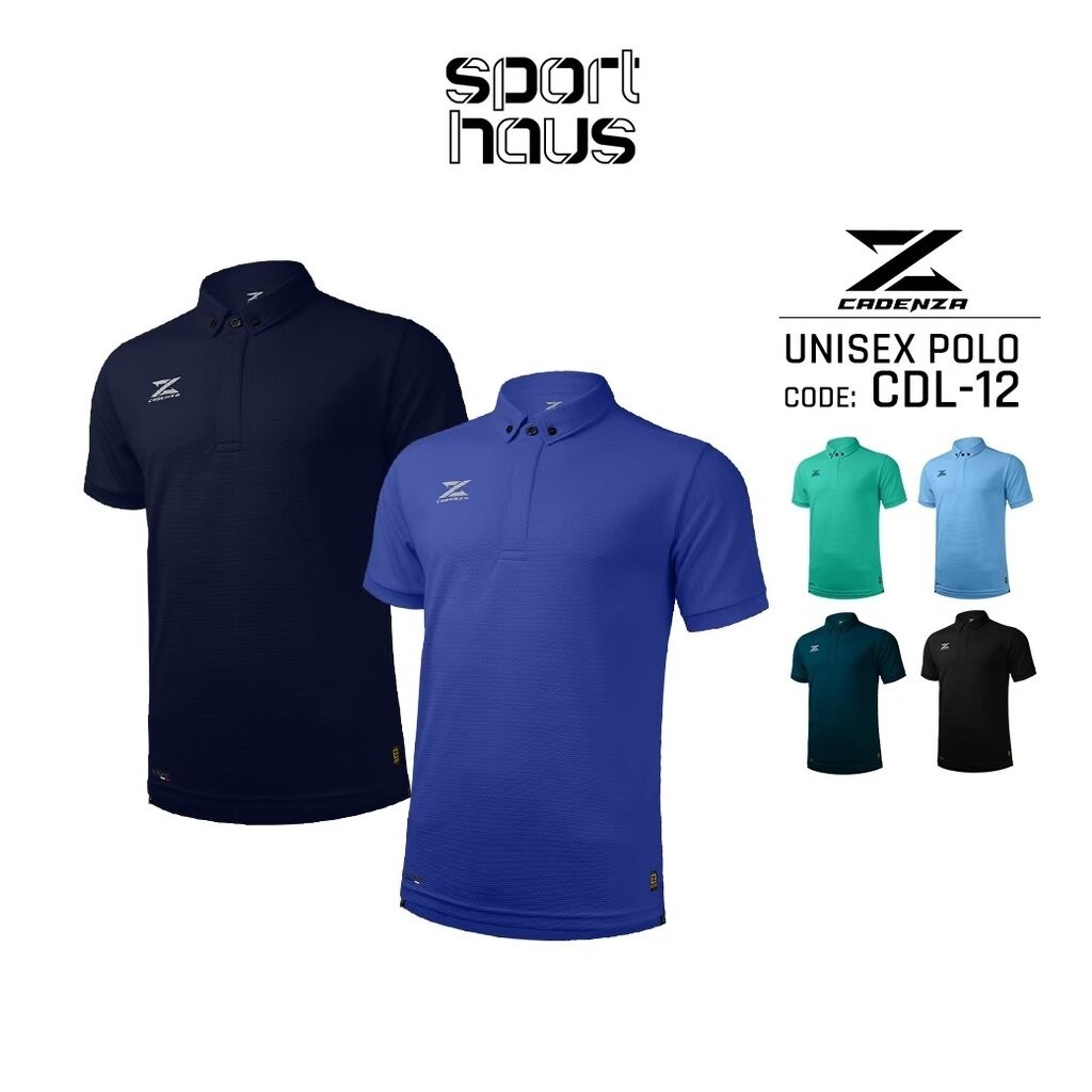 CADENZA เสื้อโปโล เสื้อคอปก ผู้ชาย คาเดนซ่า รุ่น CDL-12 สีน้ำเงิน/ฟ้า/เขียว/กรมท่า/เขียวน้ำทะเล/เทา