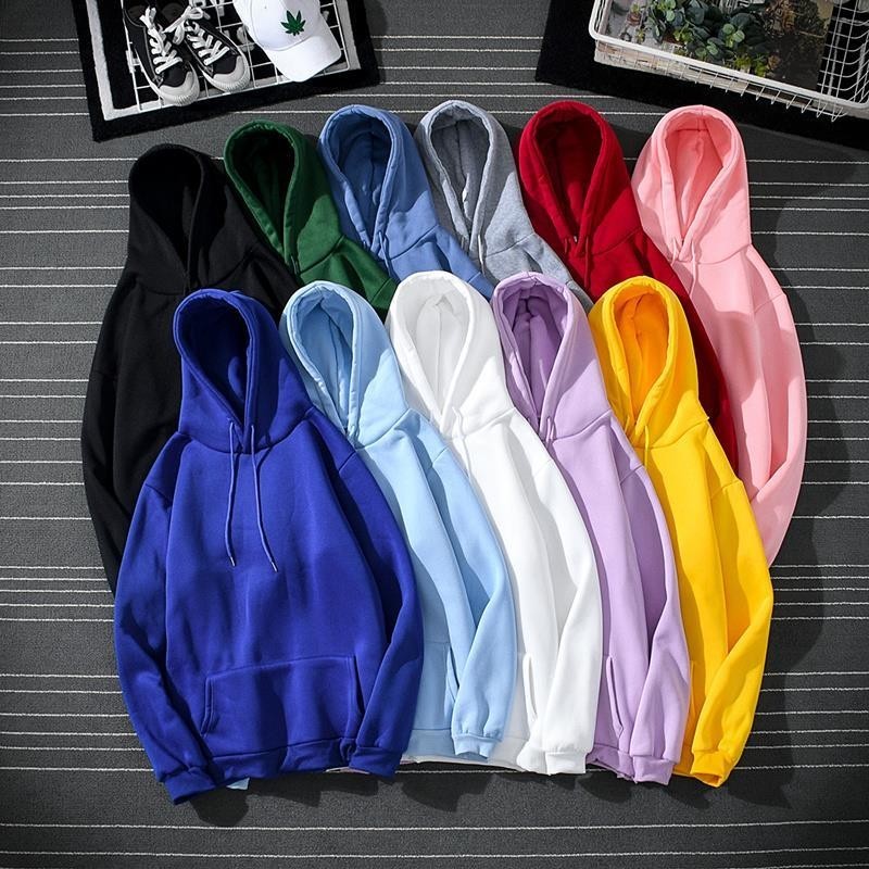 ผู้ชายhoodiesแขนยาวเวอร์ชั่นเกาหลีสบายสีทึบhoodedคู่insยอดนิยมzxr04