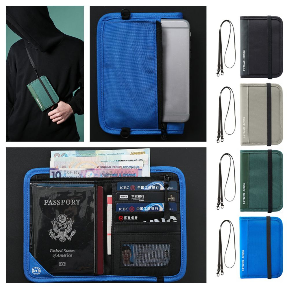 กระเป๋าหนังสือเดินทาง OLINI, กระเป๋าใบรับรอง RFID หลากสี, กระเป๋าใส่โทรศัพท์ที่สร้างสรรค์, กระเป๋าเก็บของสําหรับเดินทางกันขโมยส่วนบุคคล