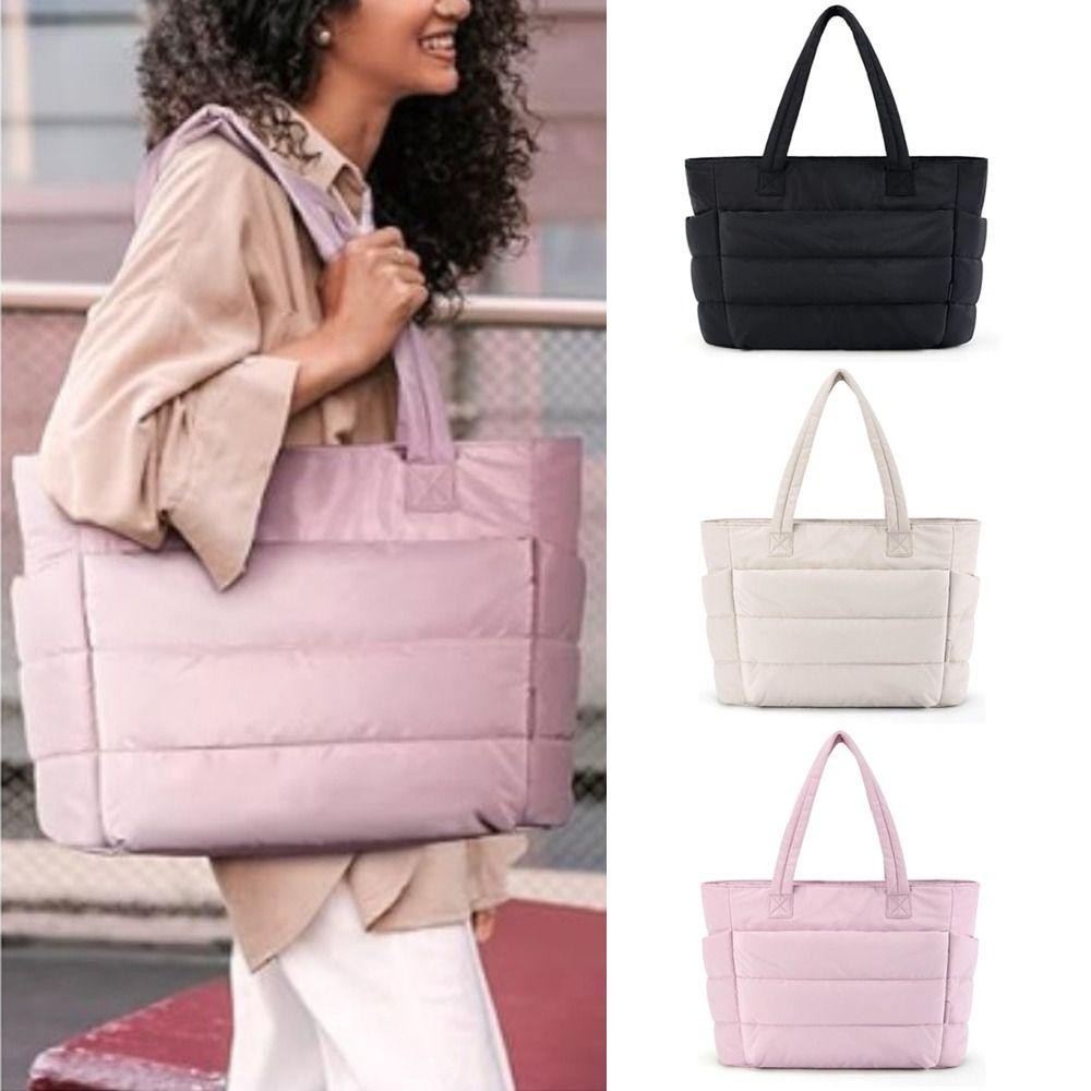 HOBBYIN Tote Bag, Casual ความจุขนาดใหญ่กระเป๋าถือผู้หญิง,อเนกประสงค์หลายกระเป๋ากระเป๋าสะพาย Messenger สําหรับการเดินทางทํางาน Beach Gym Store