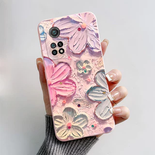 สําหรับ Xiaomi Mi 10T Pro 5G เคสซิลิโคน Soft Matte น่ารักการ์ตูนดอกไม้รูปแบบกล้วยฝาครอบป้องกันสําหรับ Xiaomi Mi10T 10TPro ปลอก