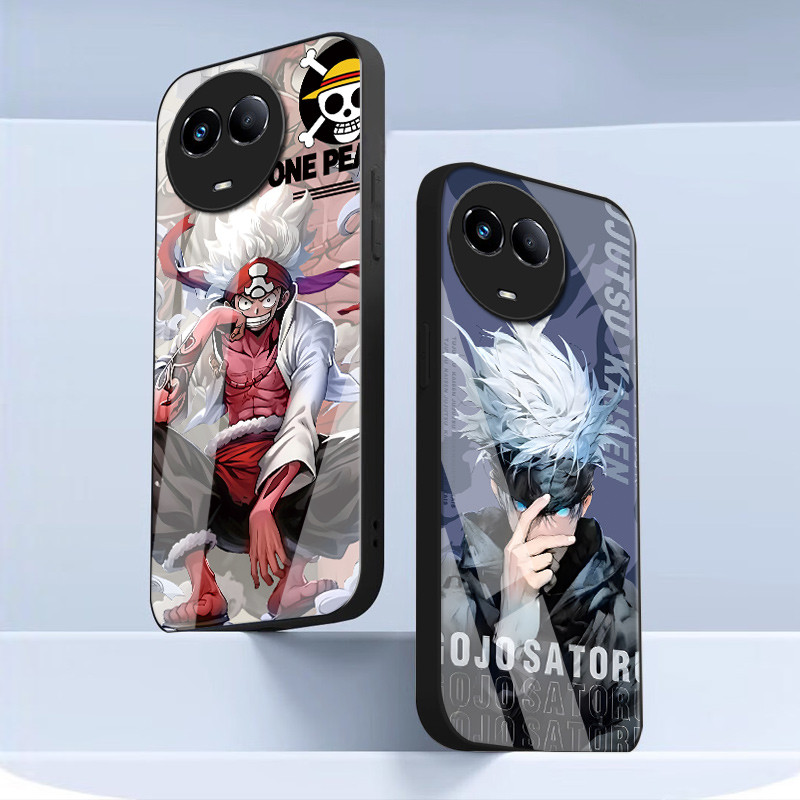 เคสกระจก OPPO realme 11 5g / realme 11x 5g เคสกระจกนิรภัยฝาหลังแบบแข็งขอบซิลิคอนอ่อน ราคา ถูกที่สุด ดีลบีเคเค แกลเลอรีภาพที่ 8