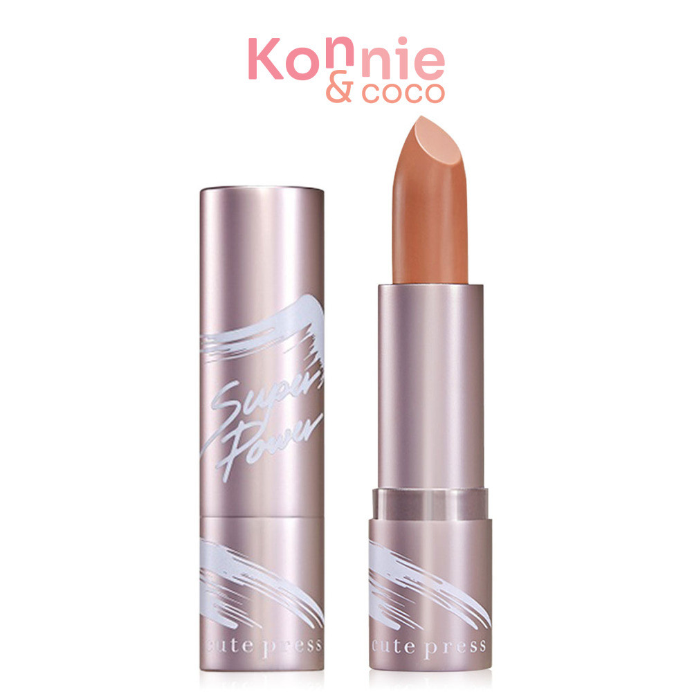 Cute Press Superpower Semi-Matte Lipstick 3.7g คิวท์เพรส ลิปสติก.