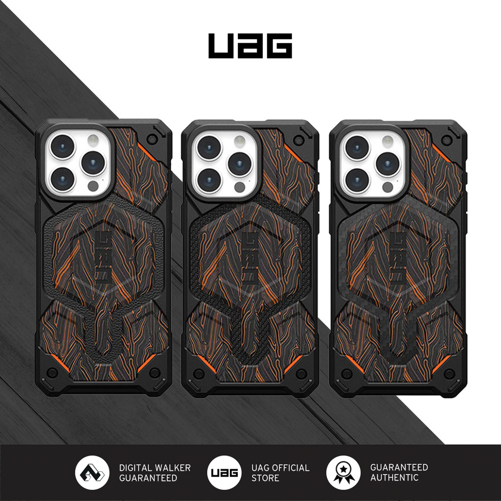 เคส UAG Monarch Pro G-10 ดั้งเดิมพร้อมแม่เหล็กสําหรับ iPhone 15 Pro Max, 14 Pro Max, 13 Pro Max - ฝาครอบป้องกันกันกระแทกที่ทนทานระดับพรีเมียม