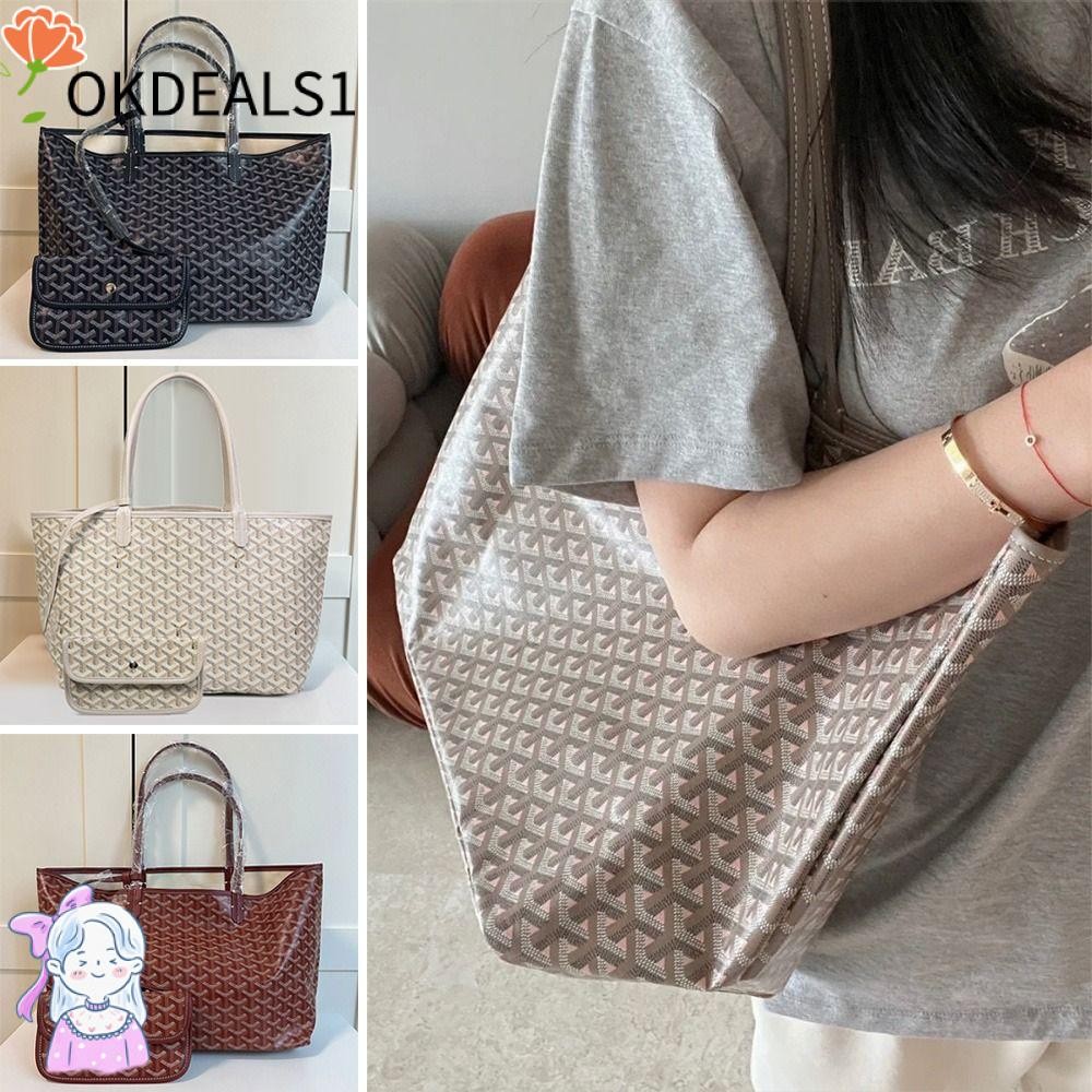 Dealshop กระเป๋าถือสุภาพสตรี,ขนาดใหญ่ความจุแฟชั่นมือถือไหล่กระเป๋า,สไตล์ PU หนังสบาย Casual อเนกประสงค์ใต้วงแขนกระเป๋าผู้หญิงหญิง