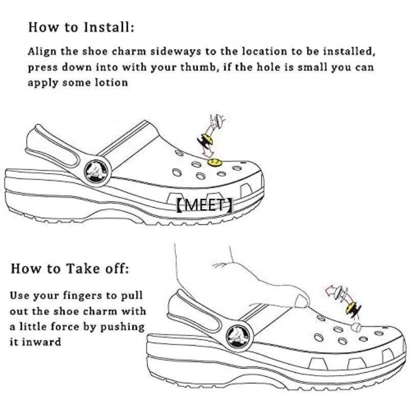 【MEET】10 ชิ้น/หุ้มรูรองเท้ารองเท้าอุปกรณ์เสริมดอกไม้เหมาะสําหรับรองเท้า crocs ตกแต่งหัวเข็มขัดโปร่งใสรองเท้าหัวเข็มขัดที่ถอดออกได้ DIY วัสดุทําด้วยมือ