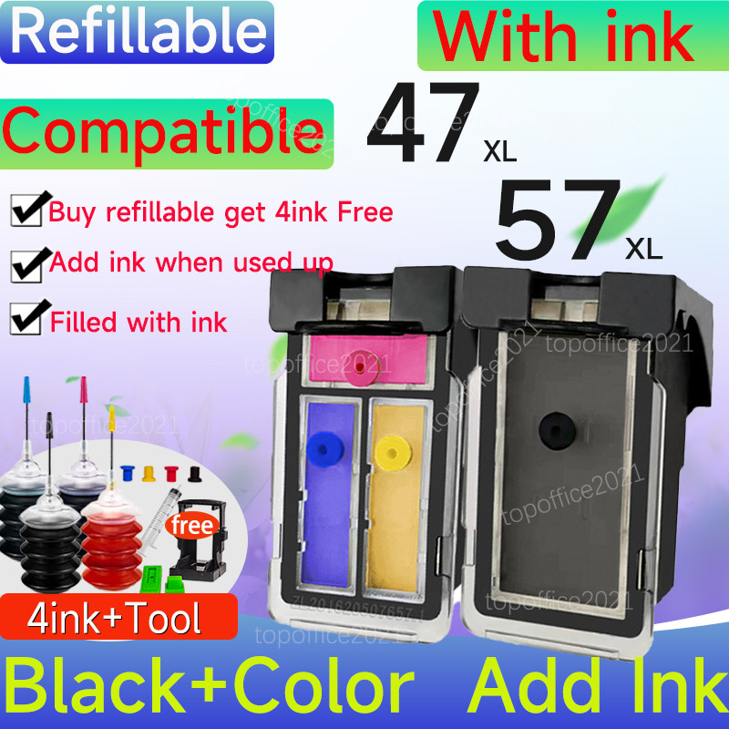 Canon PG 47 ตลับหมึก CL 57 ตลับหมึก PG47 CL57 สําหรับ Canon Pixma E400 410 460 477 480 470