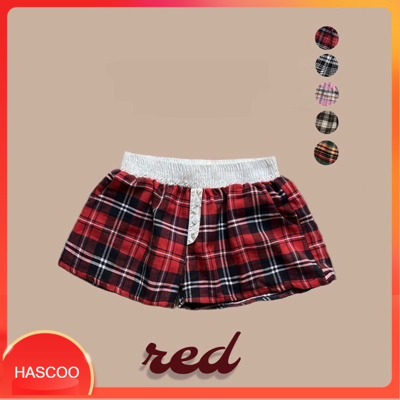 LOW-WAIST SHORT CARROT PANTS - HASCOMO T41