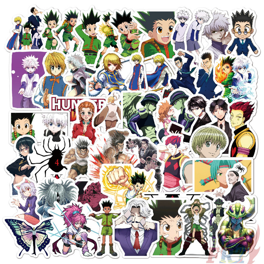 HUNTER×HUNTER Series 04 Stickers 50Pcs/Set DIY Fashion Waterproof Decals Doodle Stickers