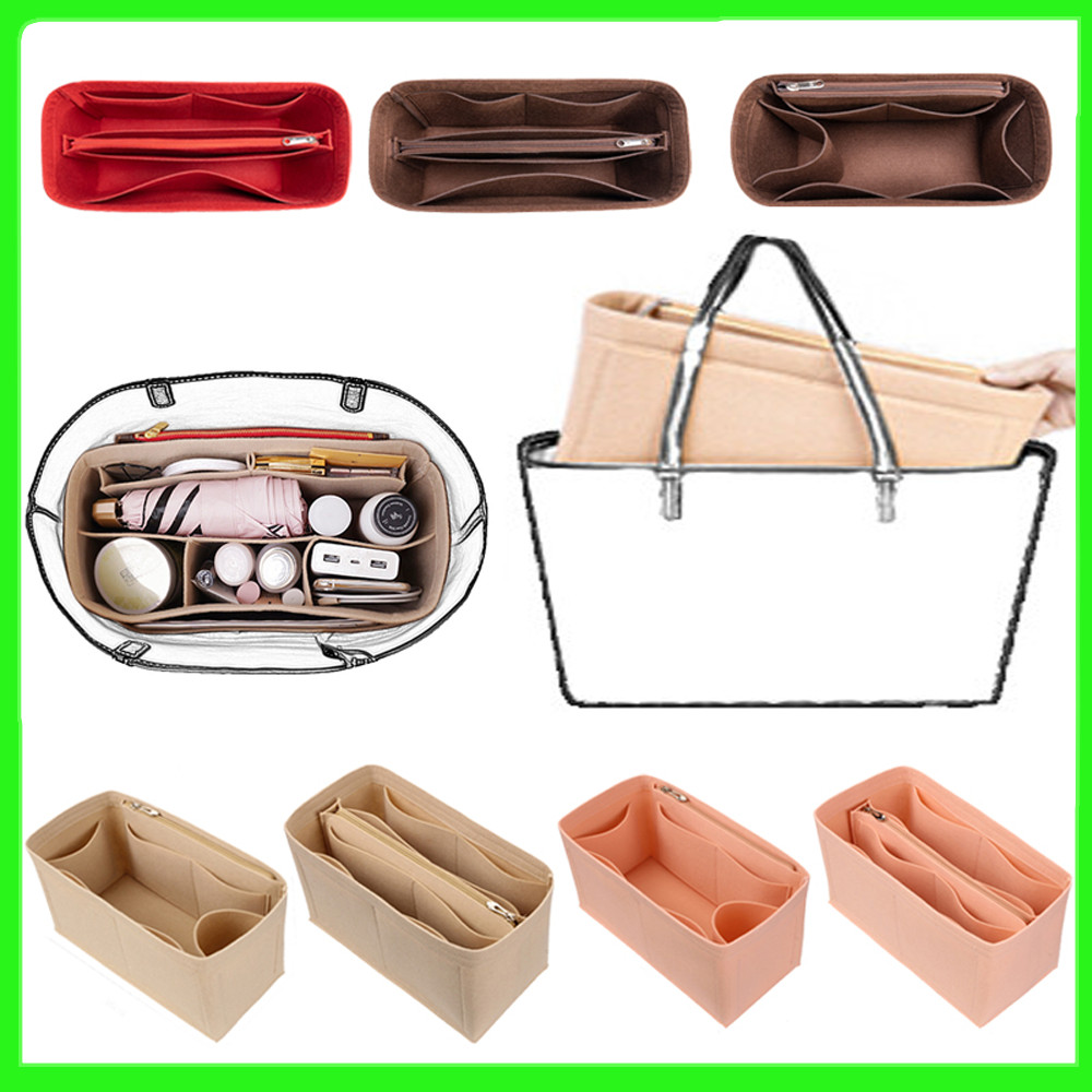 Felt Bag Organizer สำหรับ Longchamp MTote กระเป๋าจัดระเบียบกระเป๋าใส่กระเป๋าถือที่เก็บเครื่องสำอางกระเป๋าซับในรองรับ Sha