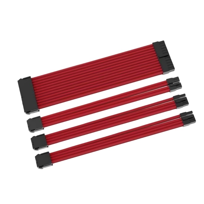 Homeiu Modular สายไฟชุดสําหรับคอมพิวเตอร์ ATX24Pin PCIE 6+2Pin CPU 8P
