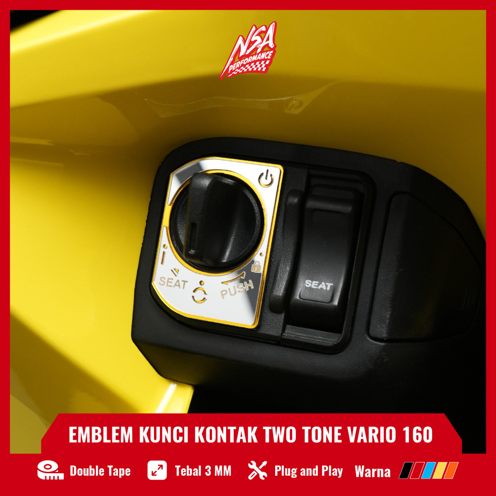Nsa EMBLEM CONTACT KEY VARIO 160 150 125 ใหม่ OLD 2015 2017 LID CONTACT KEYLES อุปกรณ์เสริมรถจักรยานยนต์ NSA PERFORMANCE