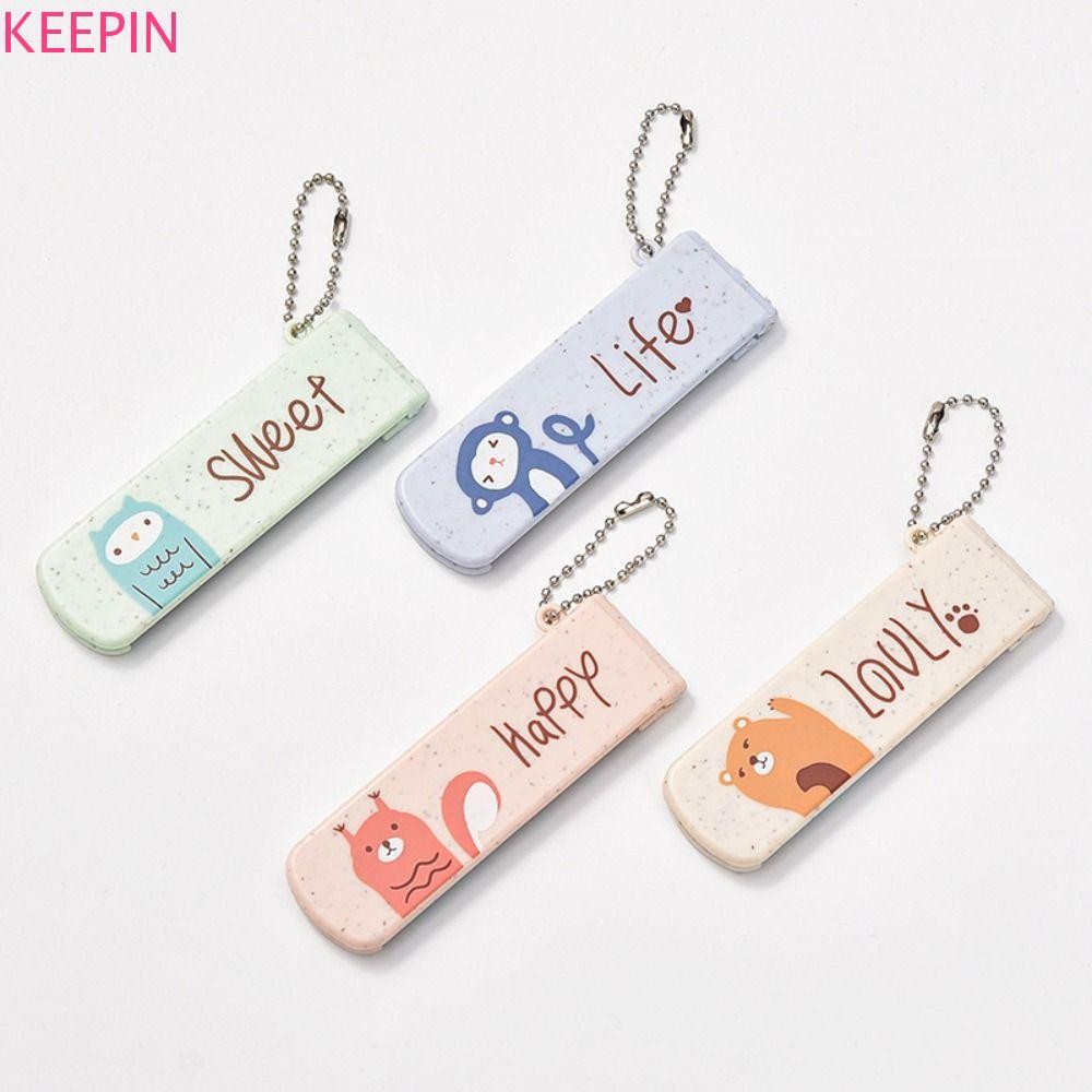 Keepin หวีการ์ตูน, สัตว์น่ารักหวีแต่งหน้าพลาสติก, Mini Hairdressing Travel Size หวีแบบพกพาน่ารักพร้อมกระจกผู้หญิง