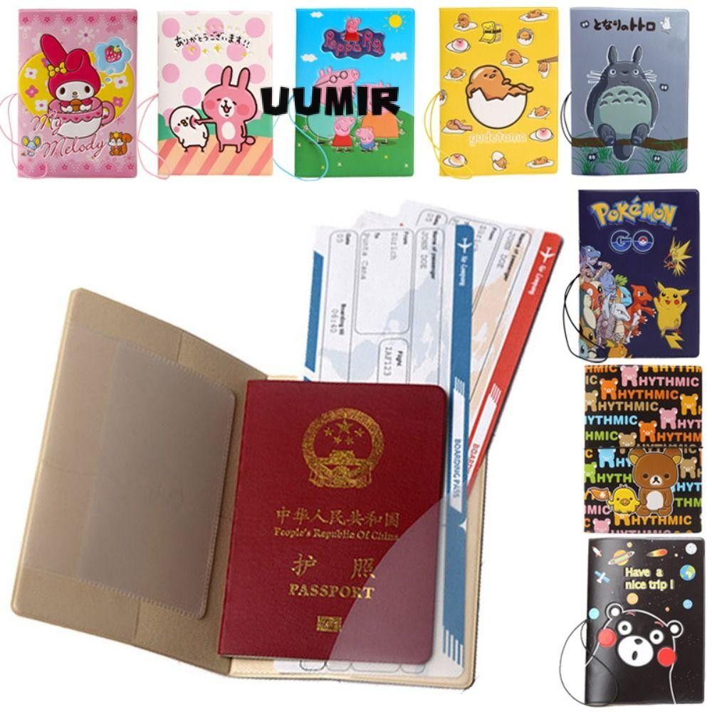 UUMIR ปกหนังสือเดินทาง, ปลอกป้องกันใบรับรอง ปู่ ลายการ์ตูน, ที่หนีบตั๋วป้องกันกันน้ํามัลติฟังก์ชั่นของขวัญ