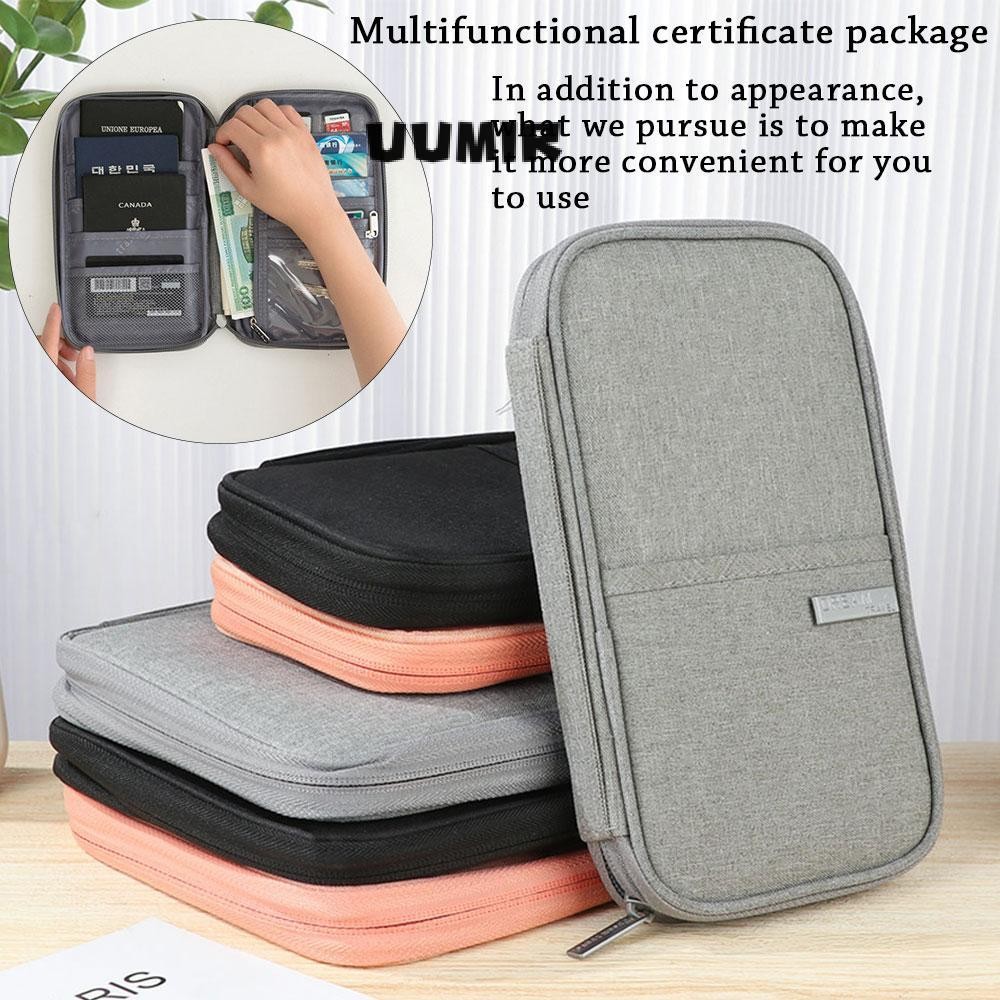 UUMIR Tickets Wallet Women Men Pouch RFID Cards Organizer Bag
