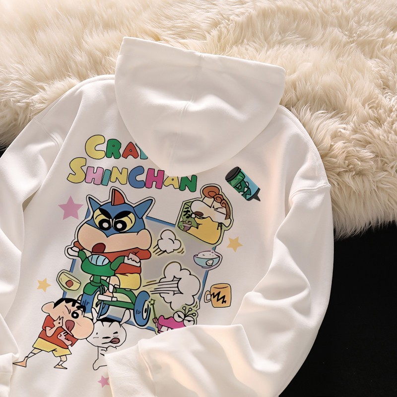 SELVZE (พร้อมส่งจากกรุงเทพ มาใน 3 วัน) Printed Hoodie วินเทจพิมพ์แขนยาว เสื้อฮู้ดแบบบาง J000042