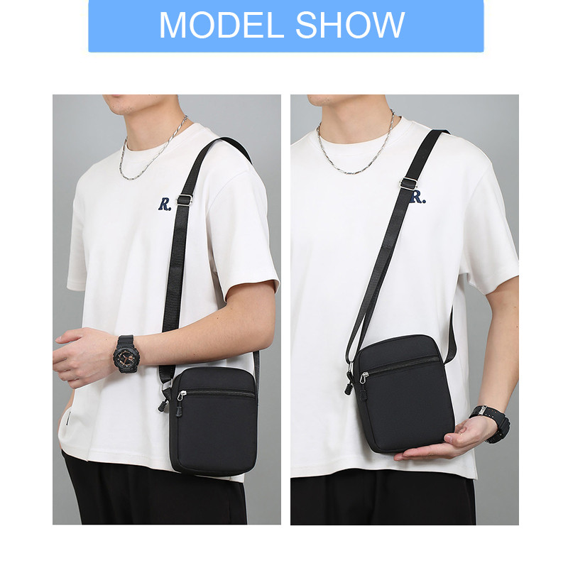 Naruto Crossbody Bag Print Square Bag Canvas Bag Black Multi functional Storage Bag Gift