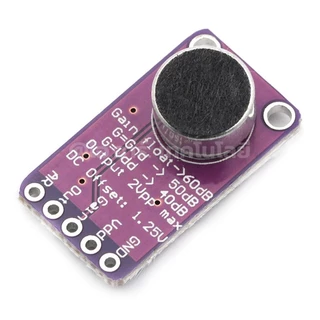 MAX9814 เซนเซอร์วัดเสียง ไมโครโฟน MAX9814 High Performance Microphone AGC Amplifier Module เซนเซอร์เสียง โมดูลไมโครโฟน