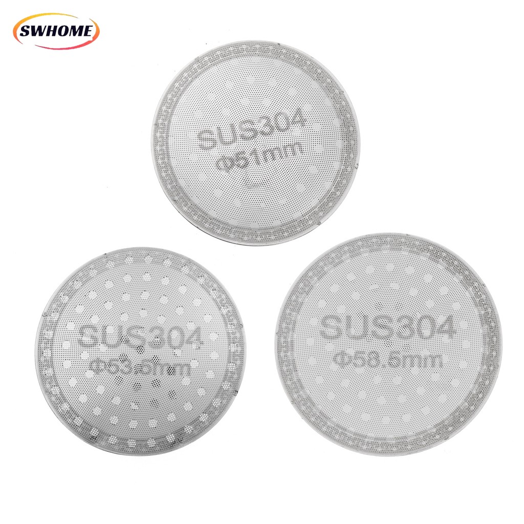 สวโฮม! 51 53 58 มม.Espresso Puck Screen Double Layer Coffee Portafilter ตะกร้าตัวกรอง สต็อกพร้อม