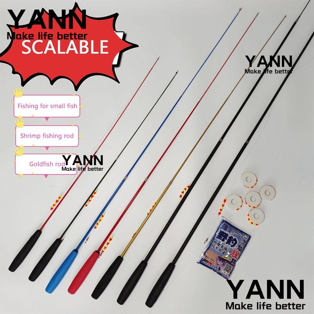 Yann1 ชุดเบ็ดตกปลา, Fishing Pole Telescopic Fishing Rod ชุด, เด็ก 0.7/1.0/1.5/1.8/2.1 M Casting Rod Carbon Fibre Feeder Rod Combo ตกปลา