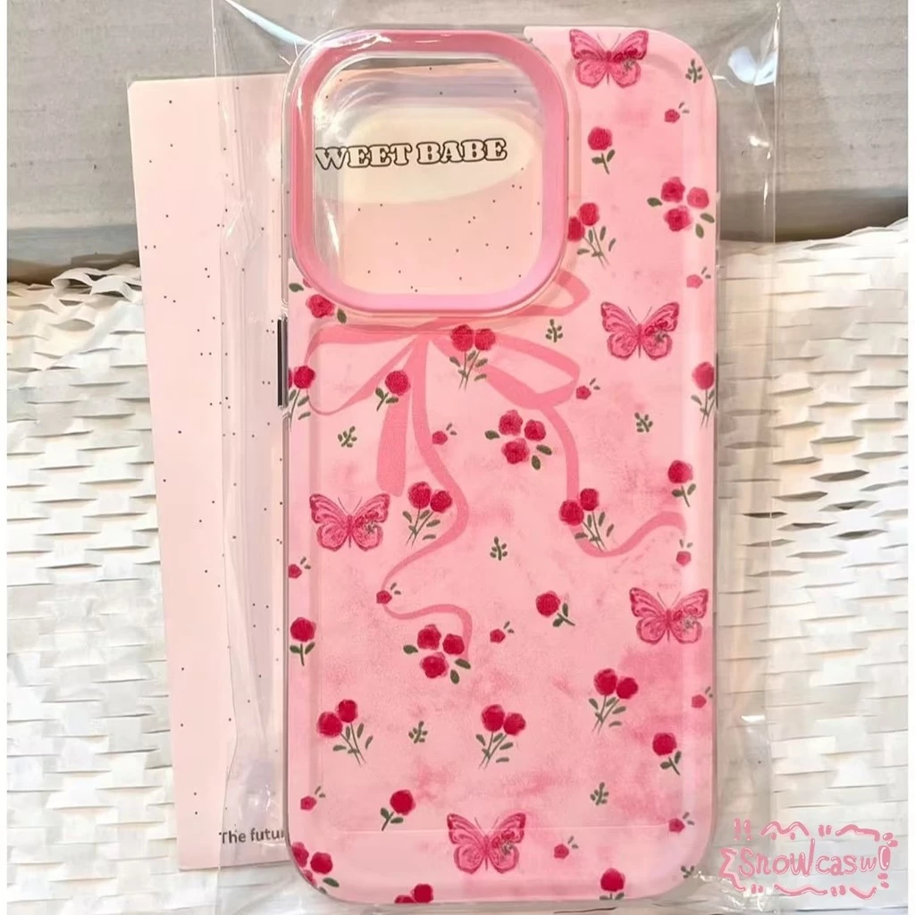 ลายดอกไม้ผีเสื้อแสนสวยและน่า เคสRealme C35 C15 C67 C30 C53 5 C21 C55 C51 5i C25 11 C3 C21Y C31 C25Y C25S Narzo 50 20 30A