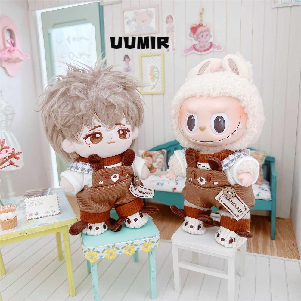 UUMIR Overalls, เสื้อผ้า DIY คุณภาพสูง 10-15 ซม.ผ้าฝ้ายตุ๊กตาเสื้อผ้า, ของขวัญเด็ก Cool Labubu ชุดสําหรับ 17 ซม. Labu