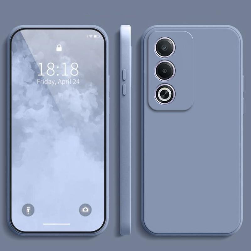 เคส Oppo A3 Pro 5G/A3X 5G/A3/A38/A18/A58/A60/A79 5G สีทึบซิลิโคนเหลว anti drop เคสโทรศัพท์ YT - รูปที่ 4