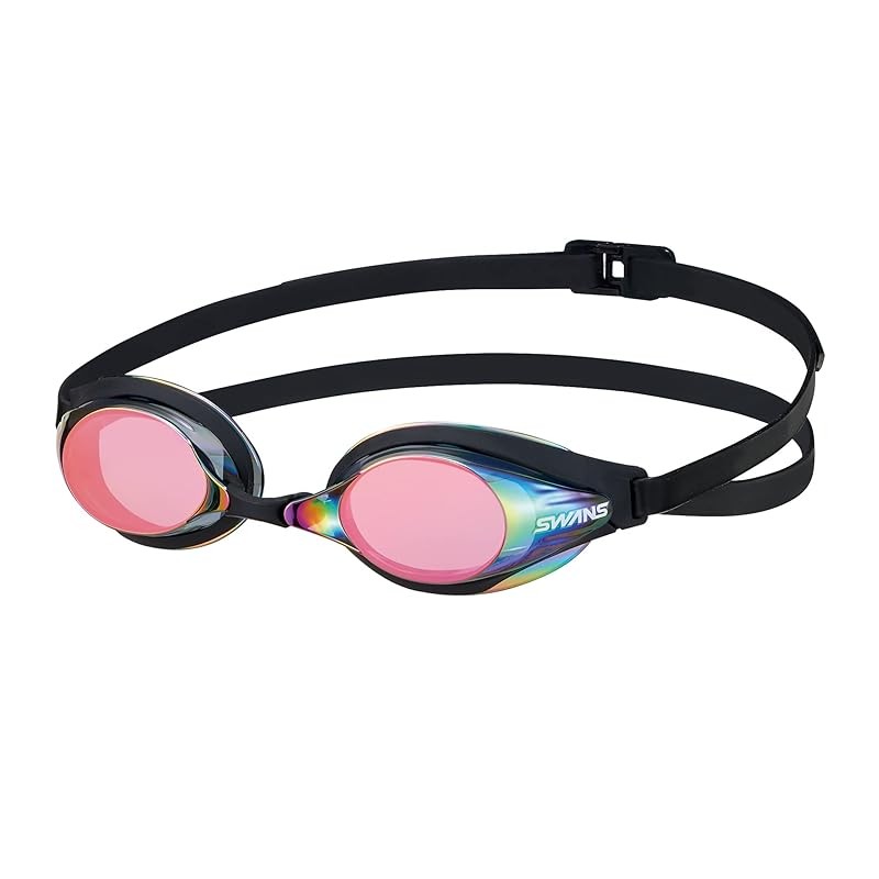 Swans แว่นตาว่ายน้ํา SR-7M TFre SMRU ควัน แฟลชทับทิมกระจก Non-Cushion Racing Fina ได้รับการอนุมัติรุ
