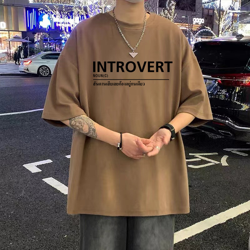 (จัดส่งตลอด 24 ชั่วโมง) HY เสื้อยืดหลวมขนาดใหญ่ Graffiti Alphabet Hip Hop Unisex เสื้อยืดแขนสั้นขนาดใหญ่117