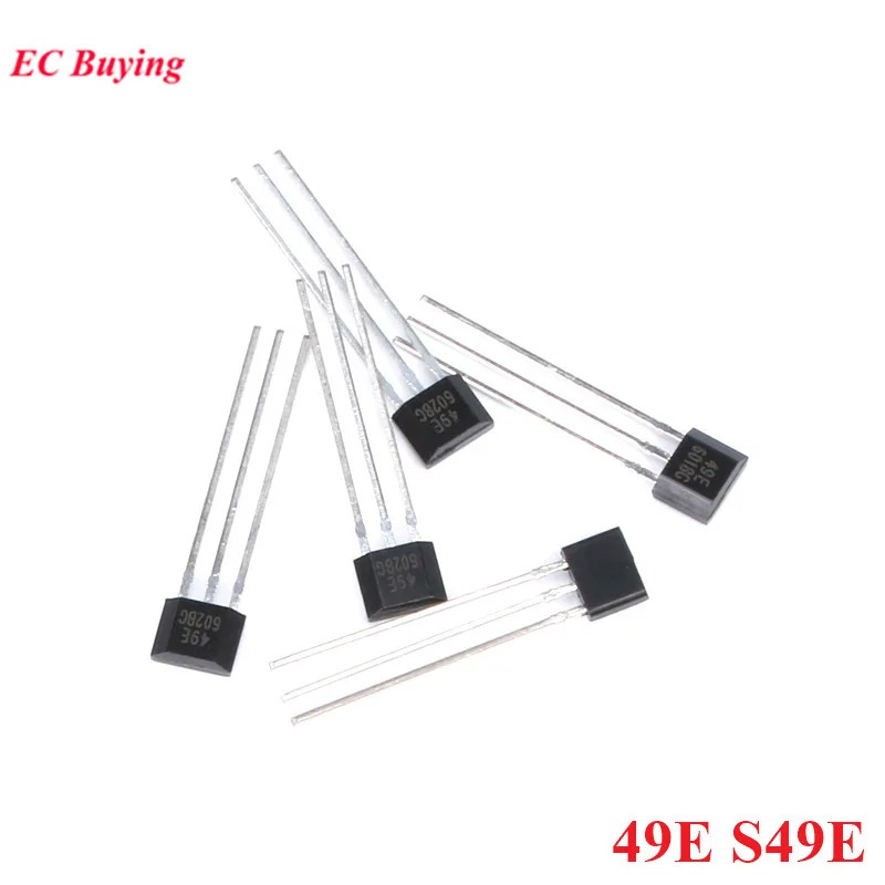 10 ชิ้น 49E Hall Element OH49E SS49E Hall Effect Sensor Linear Switch