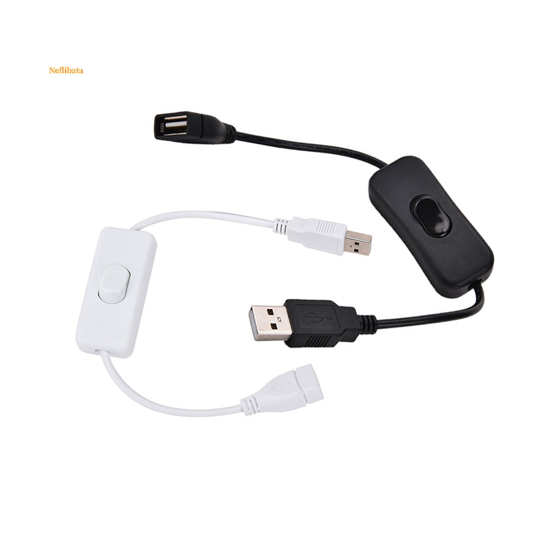 [Neflibita] สาย USB พร้อมตัวควบคุมพลังงานสวิตช์สําหรับ Raspberry Pi Arduino USB On Off Toggle [ใหม่]