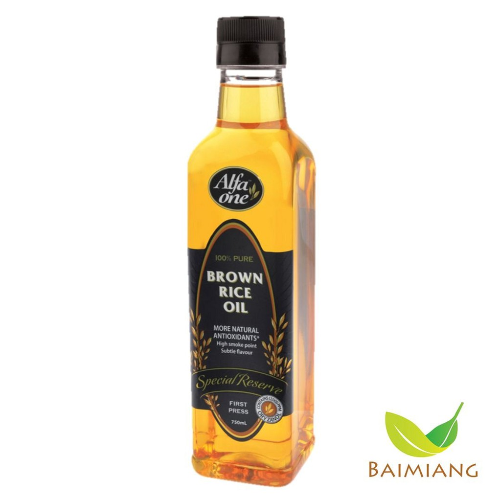 Alfa One น้ำมันรำข้าวหีบเย็น ขนาด 750 ml. (04987) Exp. 8/8/2026