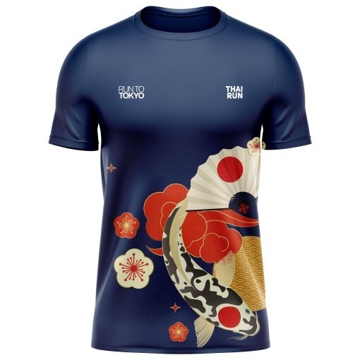Thairun (thai Run) เสื้อออกกําลังกาย เสื้อวิ่ง เสื้อกีฬา Run to Tokyo 2024