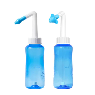 ที่ล้างจมูก 300ml ขวดล้างจมูก ใช้สำหรับ ล้างจมูก มีหัวเปลี่ยนสำหรับเด็กและผู้ใหญ่ ป้องกันการสำลัก