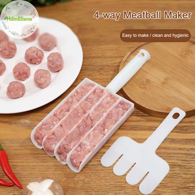 Hdmeliana Kitchen Triple Meat Ball Maker, Meat Ball Scoop พร้อม Cutg Spade Ball TH