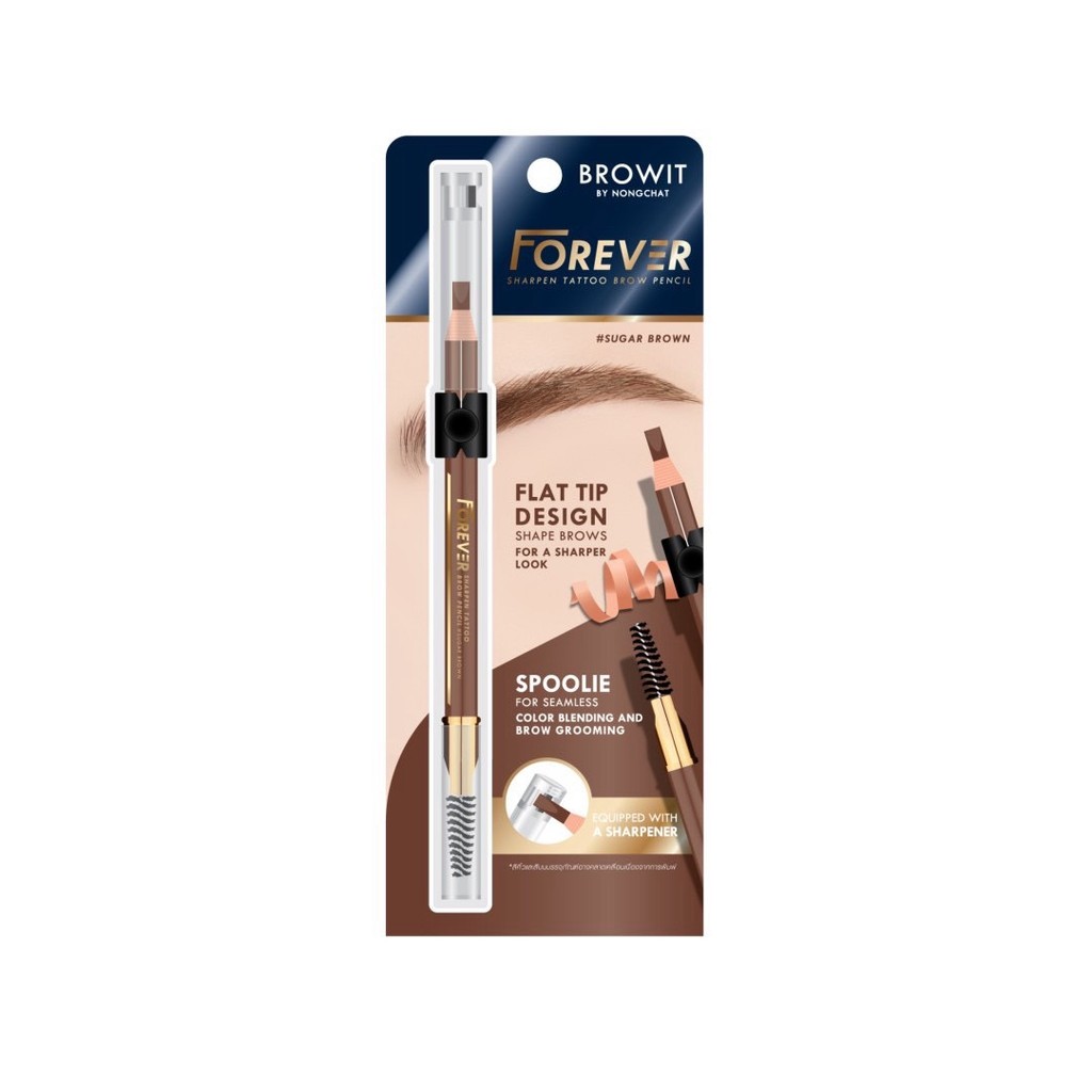 Browit Forever Sharp Pen Tattoo Brow Pencil 2.6g. บราวอิท ฟอร์เอเวอร์ ชาร์พเพน แทททู บราว เพนซิล 2.6g
