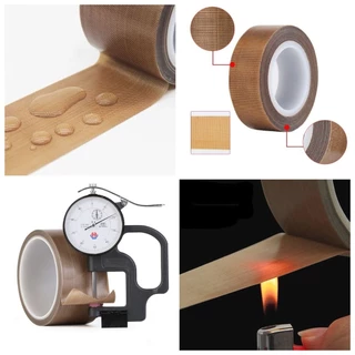 📍 เทปเทฟล่อน ทนความร้อน เทปซีล เทปผ้าใยแก้ว ยาว 10 เมตร Teflon Tape เครื่องซีล รุ่นอัพเกรด ทนอุณหภูมิสูง 280 องศา 📍