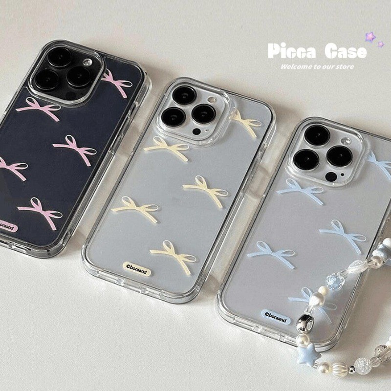 น่ารักสีสันbowknotสร้อยข้อมือสําหรับredmi 12C 10 A3 13C 10C 9 13 10A 9T 12 A1 9C 9A A2 หมายเหตุ 13 11 9 10 12 10s 11s 8 Pro Max Mi 12 11 Lite Poco X6 M3 X5 เคสนิ่มใส