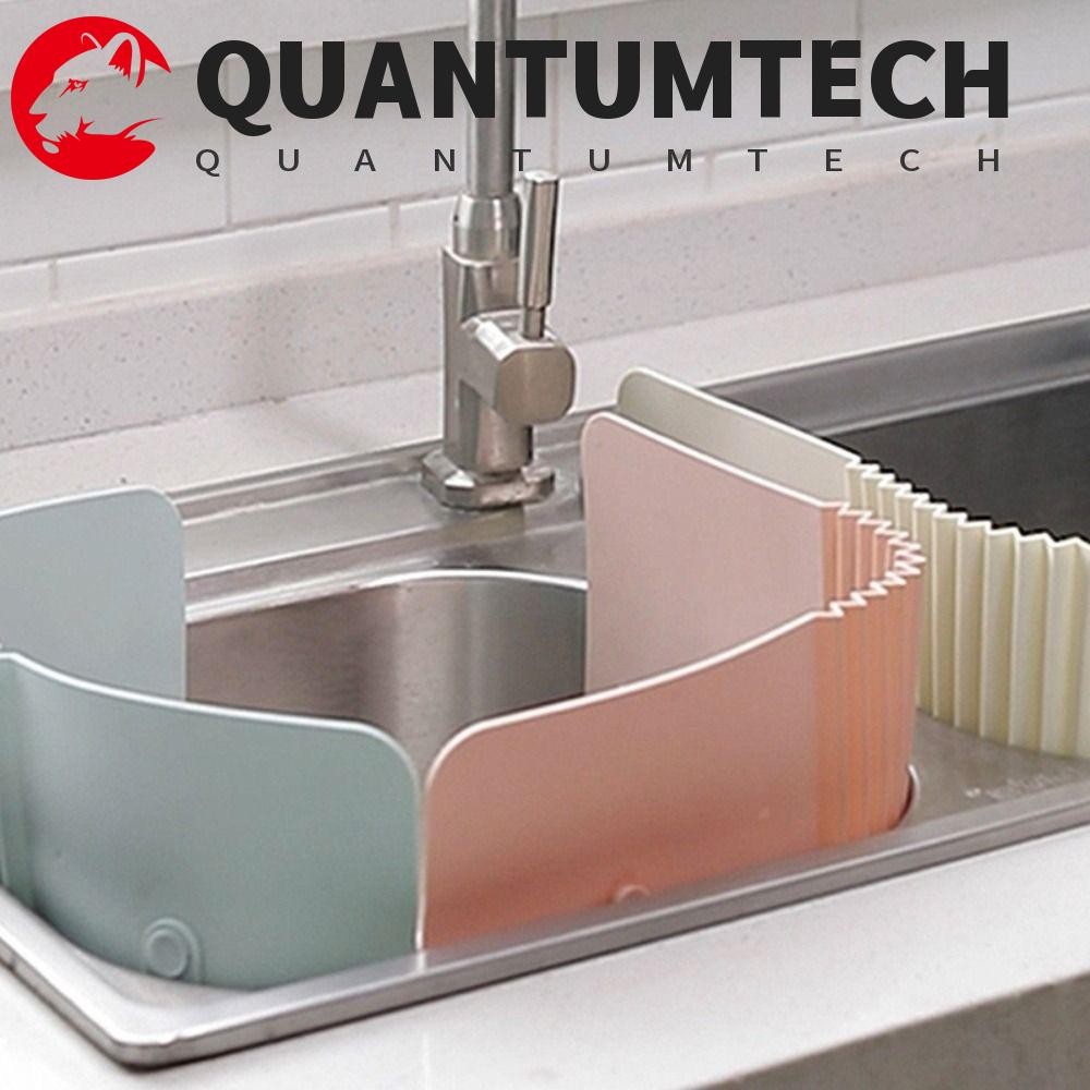Quantumtech Water Splash Guard, TPR พร้อม Sucker Sink Water Baffle, อุปกรณ์ครัว Bendable Anti-Splash Soft Splash Barrier อ่างล้างจานมุม