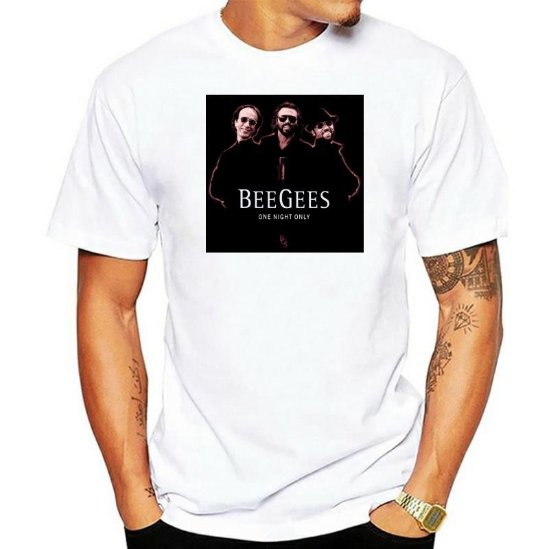 เสื้อยืดผู้ชาย Bee Gees One Night Only Comfot สําหรับแฟชั่นราคาถูก d เสื้อยืดผู้ชาย