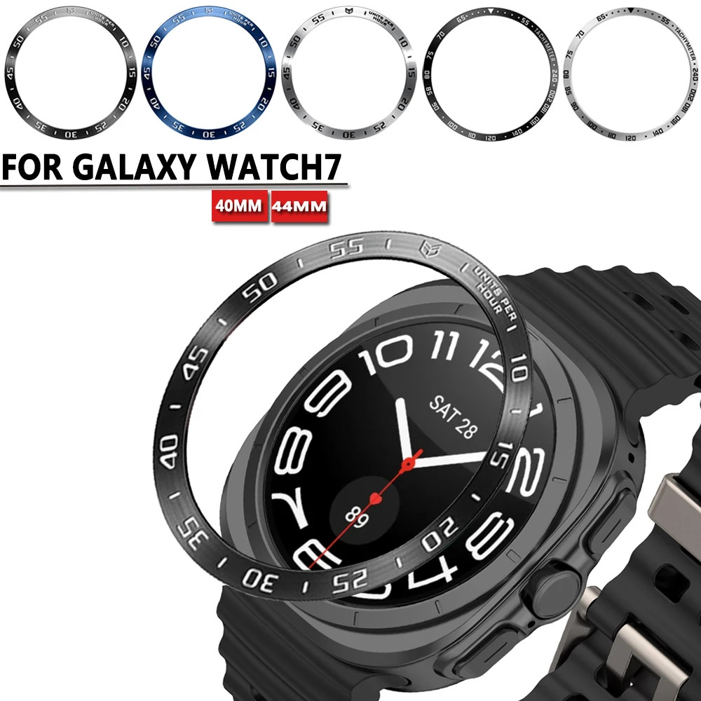 Bezel แหวนสําหรับ Samsung Galaxy นาฬิกา 7 40 มม.44 มม.โลหะ Protecive สําหรับ Galaxy Watch7 Protector