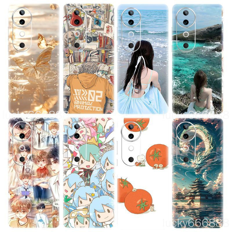 Vivo V40 Pro ฟิล์มด้านหลัง v40pro V30 Pro โทรศัพท์มือถือฟิล์มสีสติกเกอร์ด้านหลัง Frosted การ์ตูนฟิล์