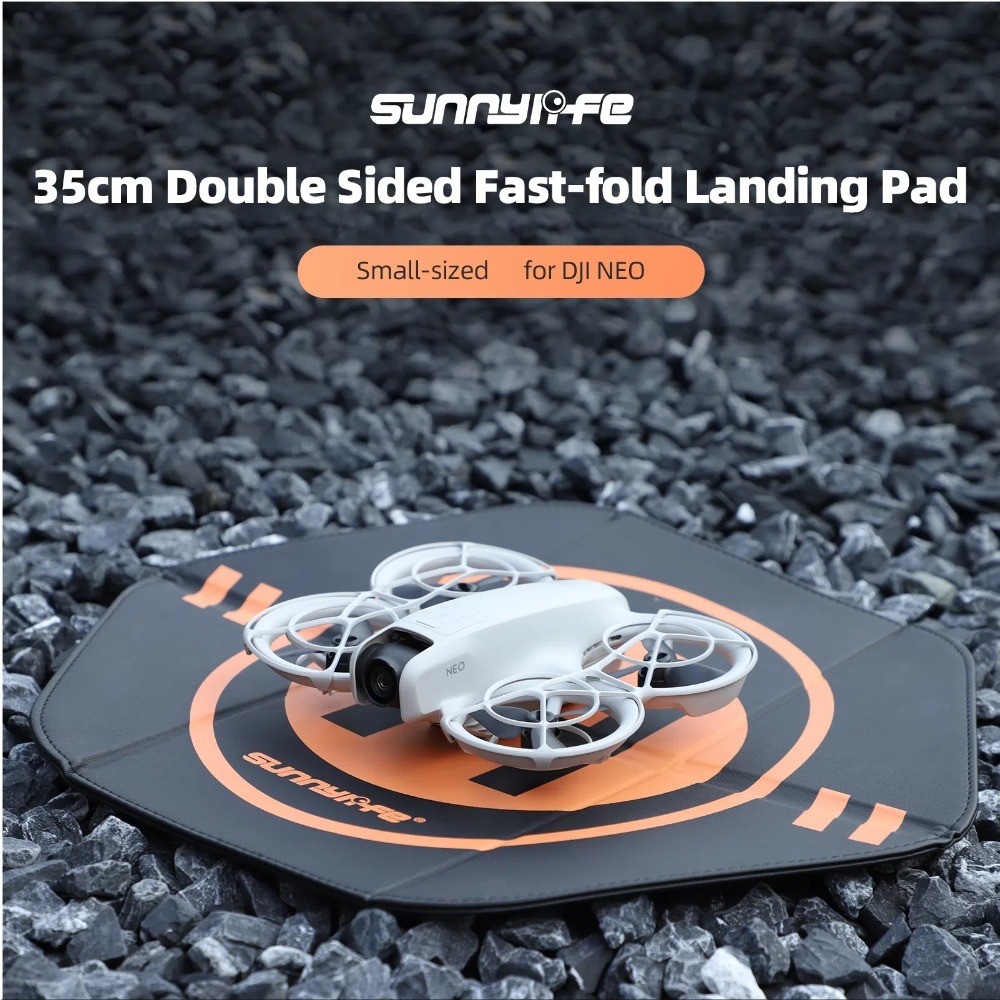 เข้ากันได้กับแผ่นลงจอด DJI NEO/Mini3/4Pro 35 ซม. สําหรับโดรนขนาดเล็กพร้อมผ้ากันเปื้อนแบบพับได้