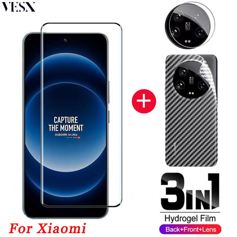 ฟิล์มกระจก UV สำหรับ Xiaomi 14 13 Lite 12 12s 11 10 10s Ultra Civi 4 3 2 1s Pro 4G 5G 2024