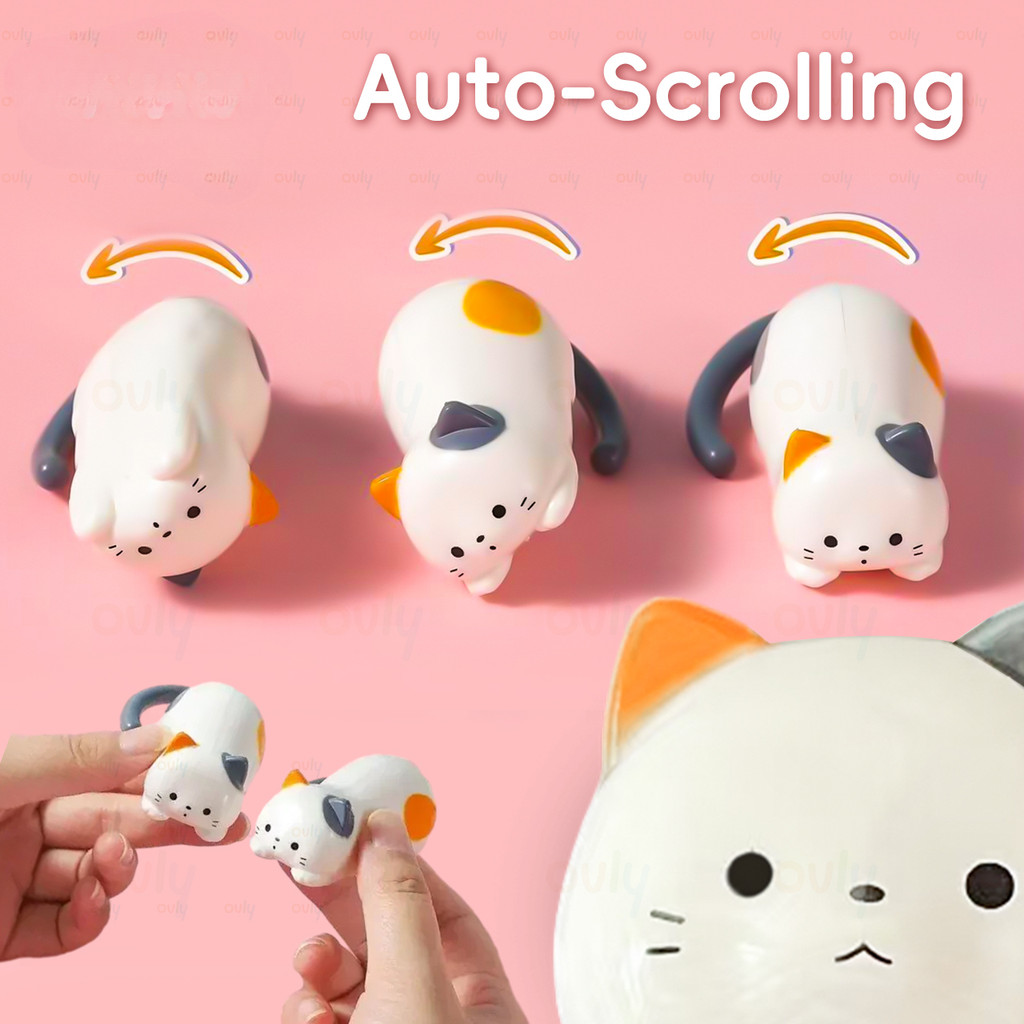 Clockwork Tumbling Cat Manual Winding การ์ตูนน่ารักจําลองลูกแมว Decompression Puzzle Creative ของเล่นขนาดเล็ก 1/3/6/9 ชิ้น