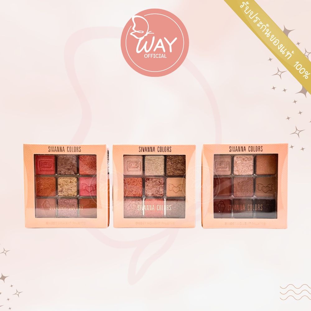 Sivanna Colors Sweet Moment Palette 9g ซีเวนน่า คัลเลอร์ส สวีท ฮาร์ท อาย พาเลทท์ 9g