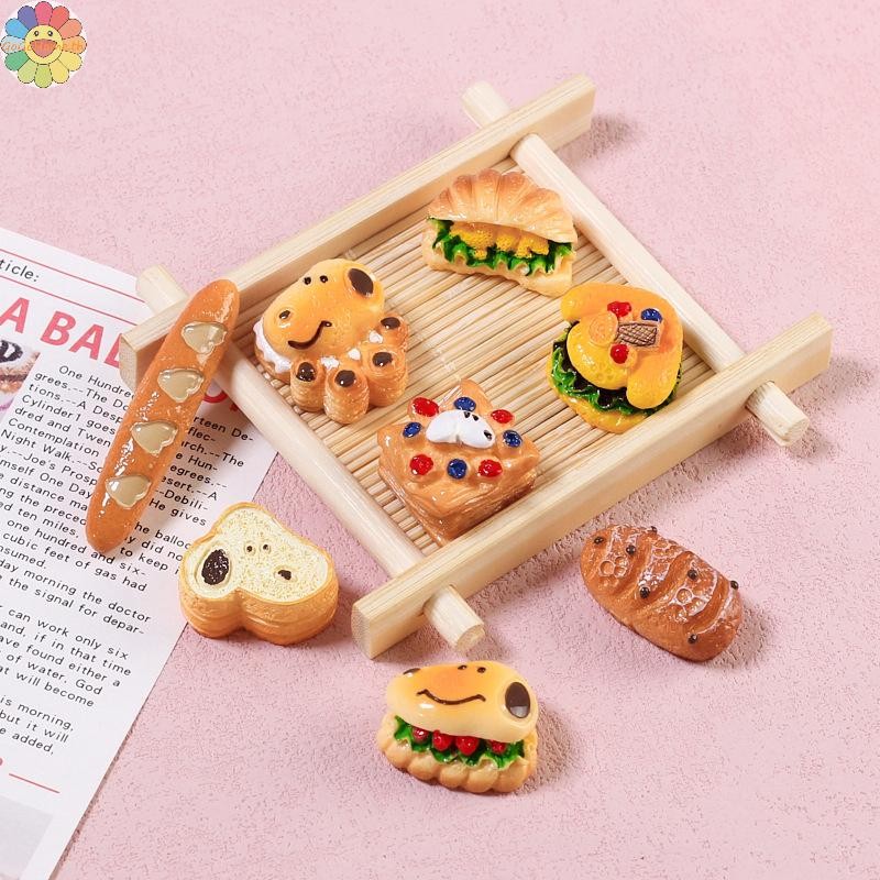 Gogo 1PC ตุ๊กตาทาสี Stick ขนมปังสุนัข Mini ขนมอาหารจําลองเด็กเล่น House ของเล่นอาหารตกแต่งบ้านของขวัญ DIY อุปกรณ์เสริม TH