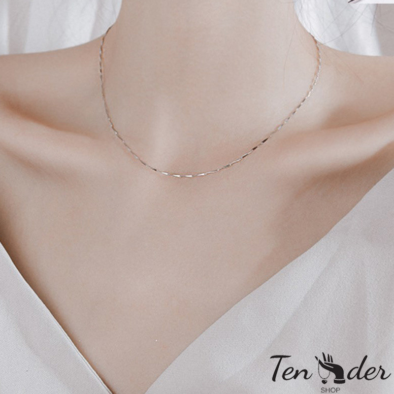 COD-ส่งเร็วจากไทย🎀สร้อยคอแฟชั่น Unisex โซ่ไหปลาร้าโซ่ธรรมดาที่เรียบง่ายและละเอียดอ่อน-Tender
